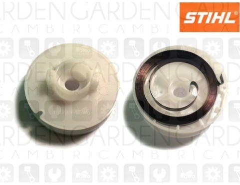 Stihl 41371901100 Puleggia + molla avviamento